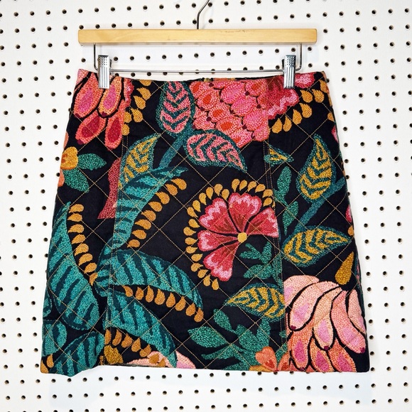 FARM Rio Dresses & Skirts - FARM Rio Floral Mini Skirt - Black, Pink, Green, Orange